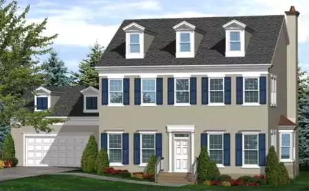 image of 2 story traditional house plan 1547